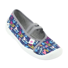 Chaussures pour enfants Befado 116Y260 bleu marine rose multicolore 2