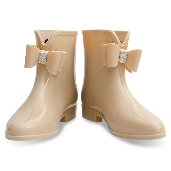 Bottines Wellington à nœud 502A Beige 1 Bottines Wellington à nœud 502A Beige 1
