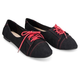 Baskets Jazz 3-23 Noir le noir rose 1