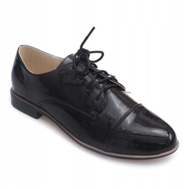 Chaussures à lacets pour femmes C760JE Noir 1