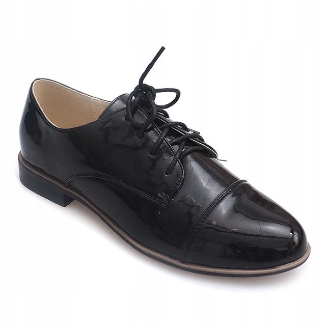 Chaussures à lacets pour femmes C760JE Noir 1