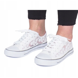 Baskets ajourées beiges Impress blanche 4