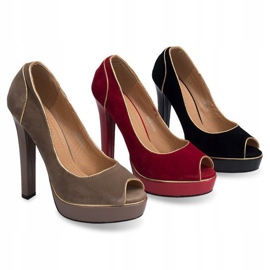 Escarpins Classiques Sur La Plateforme 805 Bleu vert 3