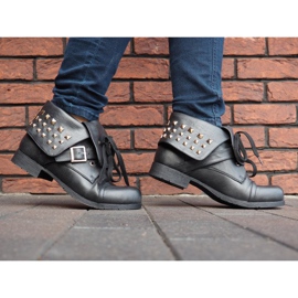 Boots 2W1 Avec Clous 1621 Noir le noir 2