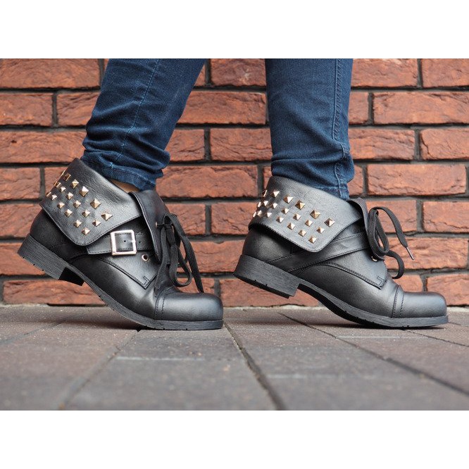 Boots 2W1 Avec Clous 1621 Noir 2
