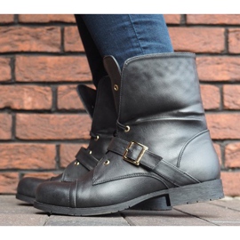 Boots 2W1 Avec Clous 1621 Noir le noir 4