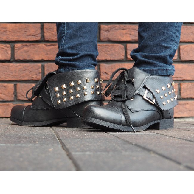 Boots 2W1 Avec Clous 1621 Noir le noir 1