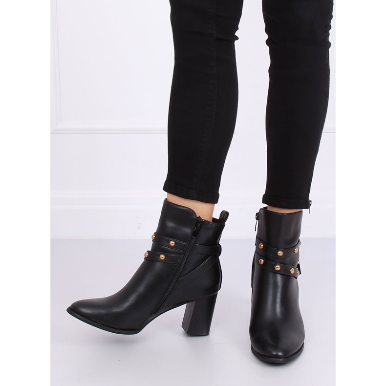 Bottines noires à talon 7968-GA Noir 1