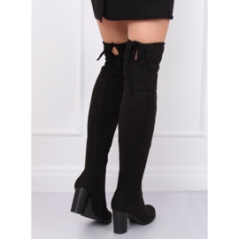 Bottines noires à talons PE161P Noir le noir 4
