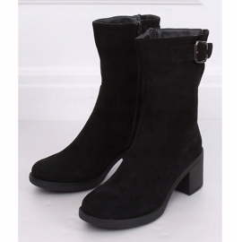 Bottines noires à talons bas TX-1821 Noir le noir 4