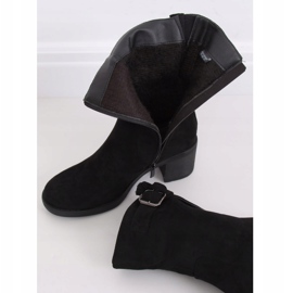 Bottines noires à talons bas TX-1821 Noir le noir 3