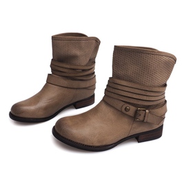 Boots Cowboy Ajourées 6153 Kaki 1