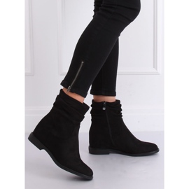 Bottes noires sur un talon compensé caché 2C8AX7680-1 Noir le noir 2