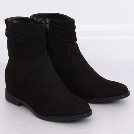 Bottes noires sur un talon compensé caché 2C8AX7680-1 Noir le noir 4