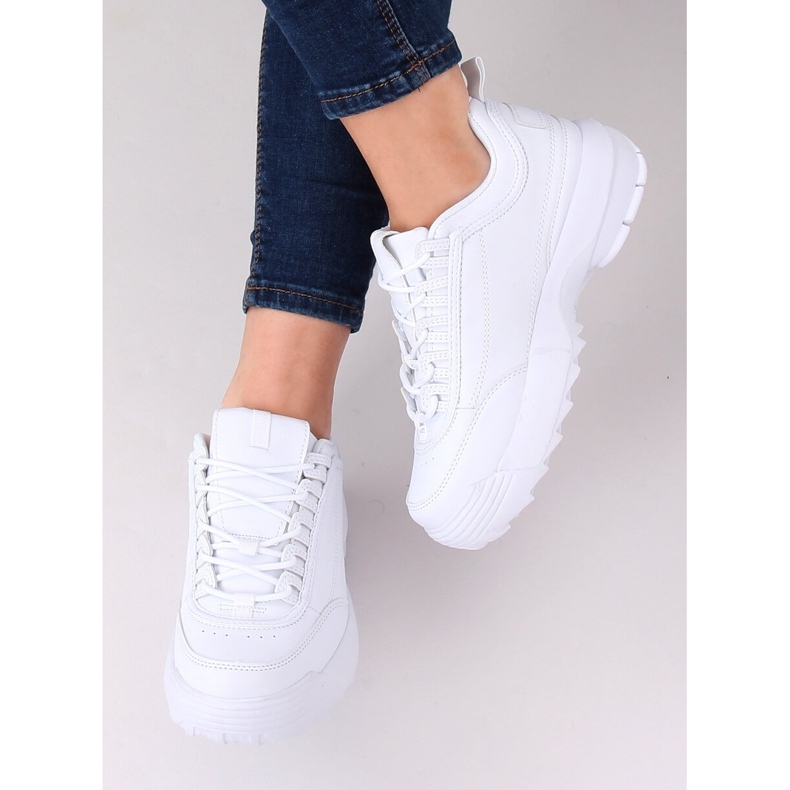 Blanc DSC81-2 Chaussures de sport blanches 1