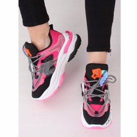 Baskets LA65P Fushia le noir rose multicolore 2