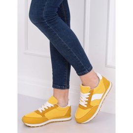 BL189P Chaussures de sport jaune miel blanche 3