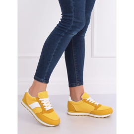 BL189P Chaussures de sport jaune miel blanche 1