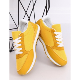 BL189P Chaussures de sport jaune miel blanche 4