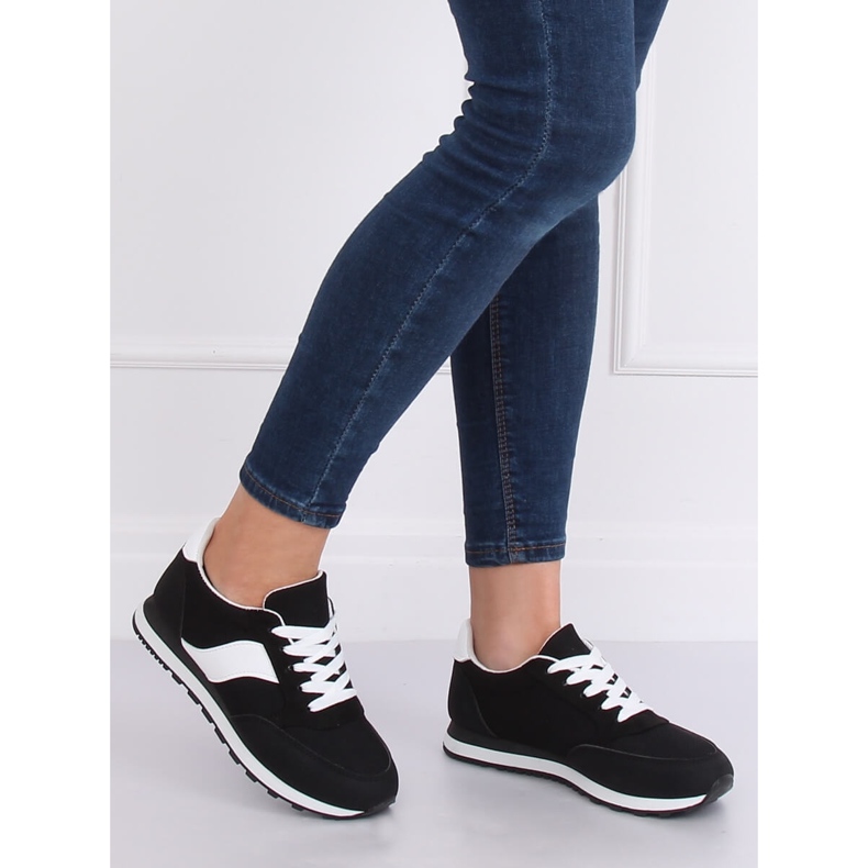 Noir BL189P Chaussures de sport noires blanc 1