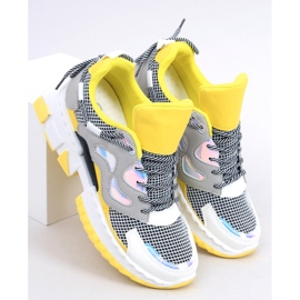 LA67P Baskets jaunes multicolore 1