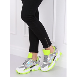 LA67P Baskets vertes multicolore 2