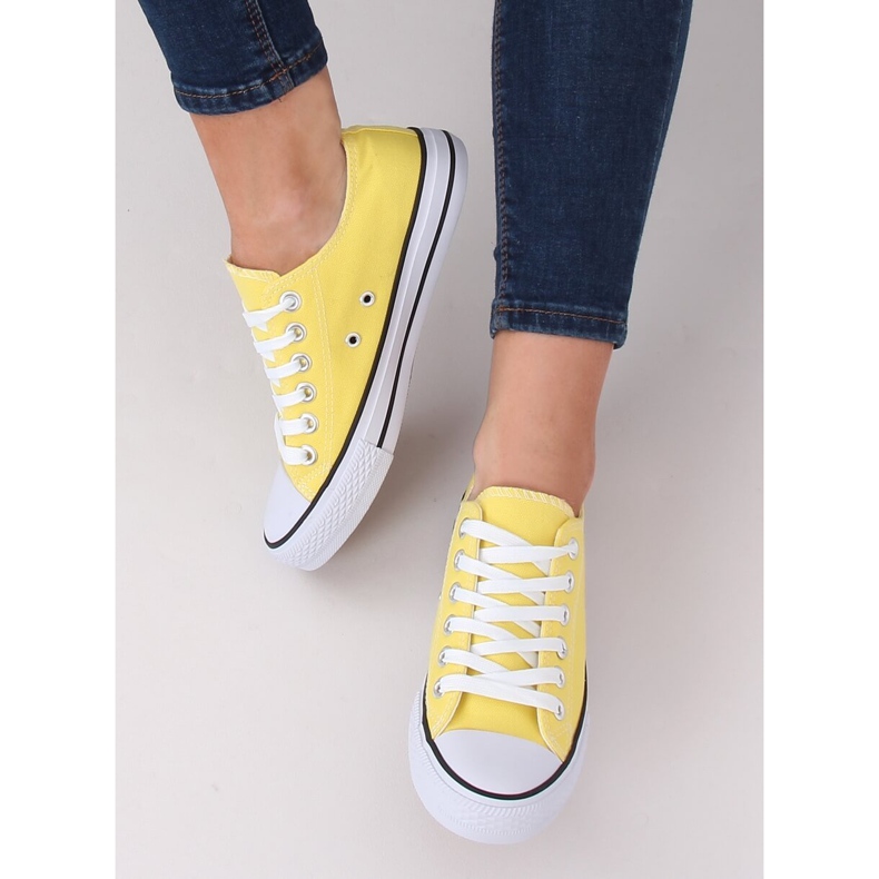 Baskets classiques jaunes pour femmes 7050Y Jaune 1