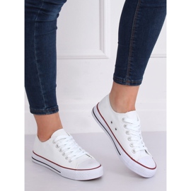Baskets classiques blanches pour femmes 7050Y Blanc 1