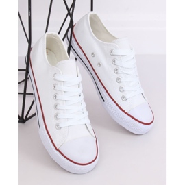 Baskets classiques blanches pour femmes 7050Y Blanc 2