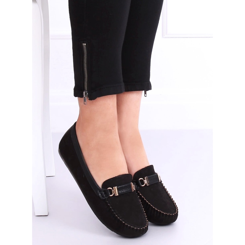Mocassins femme noirs FM3024 Noir 1