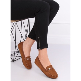 Mocassins pour femme camel FM3024 Camel brun 1