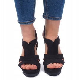 Sandales Compensées K63 Noir le noir 1