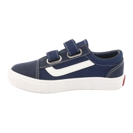 Baskets Velcro AlaVans Atletico 18081 marine blanc bleu marine 2