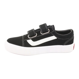 Baskets velcro AlaVans Atletico 18081 noir blanc 2