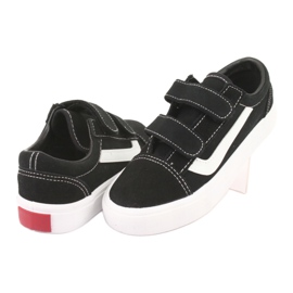 Baskets velcro AlaVans Atletico 18081 noir blanc 4