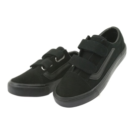 Baskets velcro AlaVans Atletico 18081 noir le noir 3