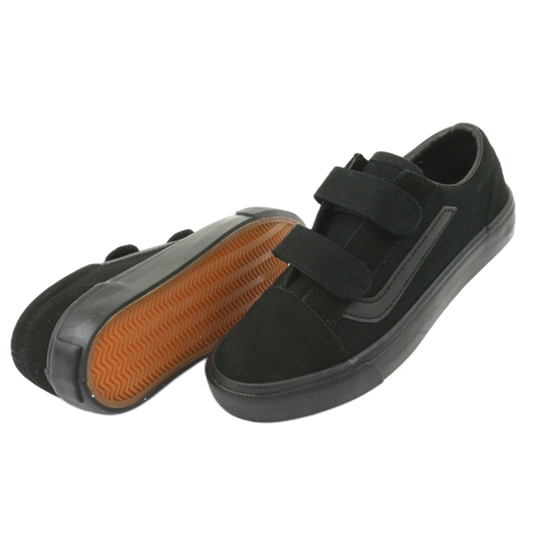 Baskets velcro AlaVans Atletico 18081 noir le noir 4