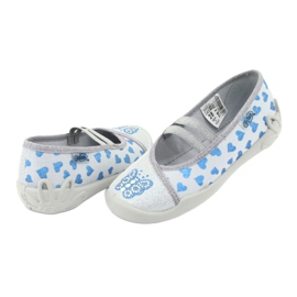Chaussures enfant coeurs Befado 116X267 bleu gris 4 Chaussures enfant coeurs Befado 116X267 bleu gris 4