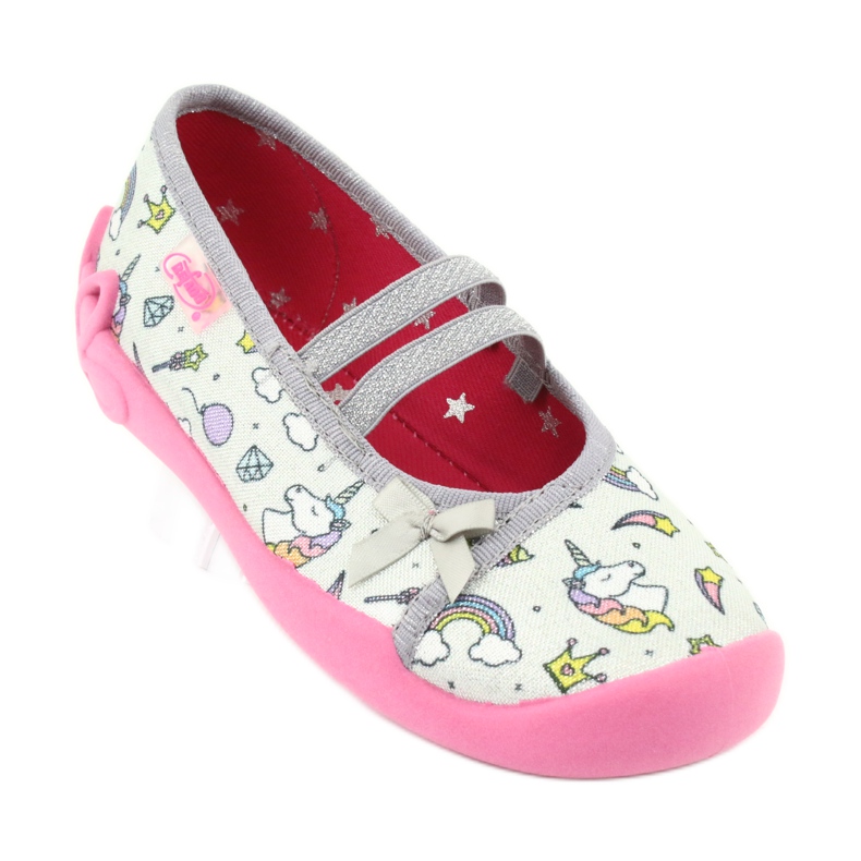 Chaussures enfant Befado 116X266 rose gris 1 Chaussures enfant Befado 116X266 rose gris 1