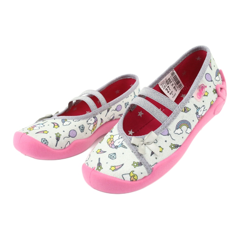 Chaussures enfant Befado 116X266 rose gris 3 Chaussures enfant Befado 116X266 rose gris 3
