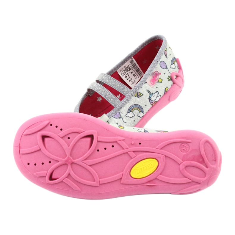 Chaussures enfant Befado 116X266 rose gris 5 Chaussures enfant Befado 116X266 rose gris 5