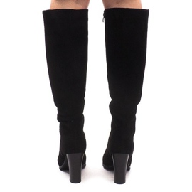 Bottines En Daim On A Bar KSL006 Noir 1