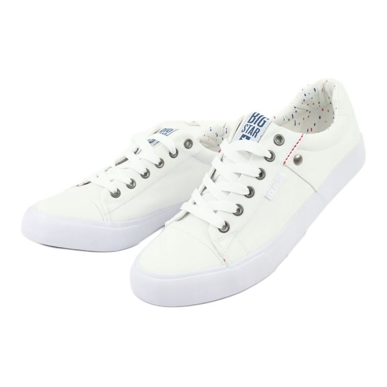 Baskets Big Star pour hommes, nouées blanches 174097 2 Baskets Big Star pour hommes, nouées blanches 174097 2