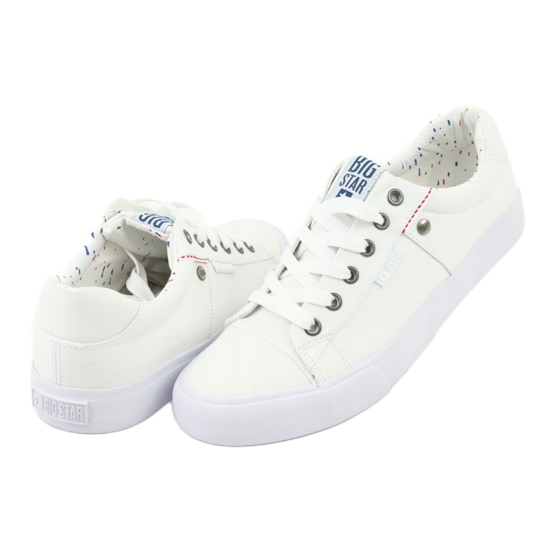 Baskets Big Star pour hommes, nouées blanches 174097 3 Baskets Big Star pour hommes, nouées blanches 174097 3