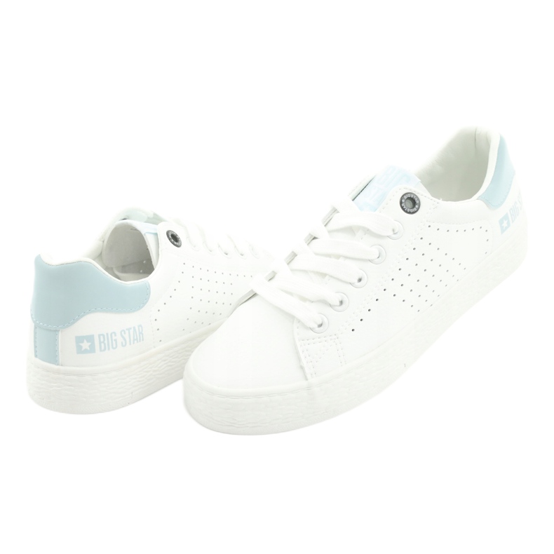Baskets blanches BIG STAR 274482 bleu 3 Baskets blanches BIG STAR 274482 bleu 3