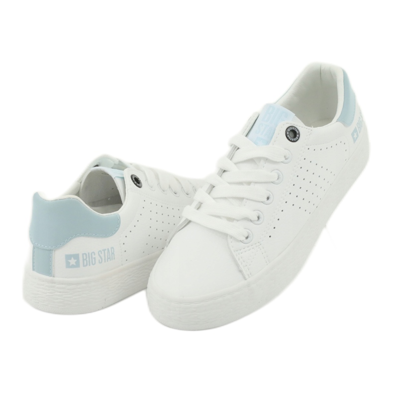Baskets blanches BIG STAR 274482 bleu 5 Baskets blanches BIG STAR 274482 bleu 5