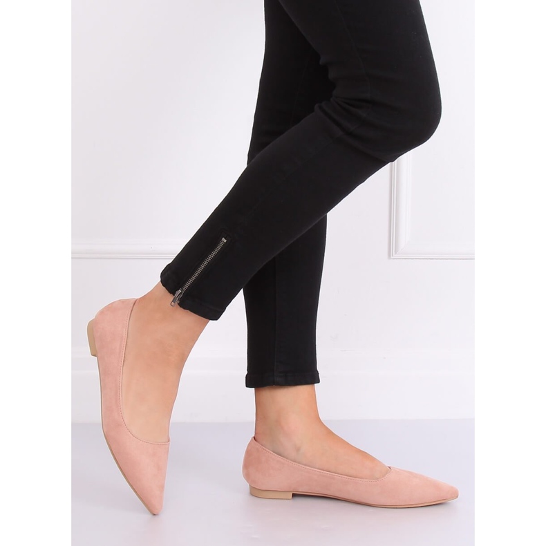 Ballerines pointues roses A822 Rose 1