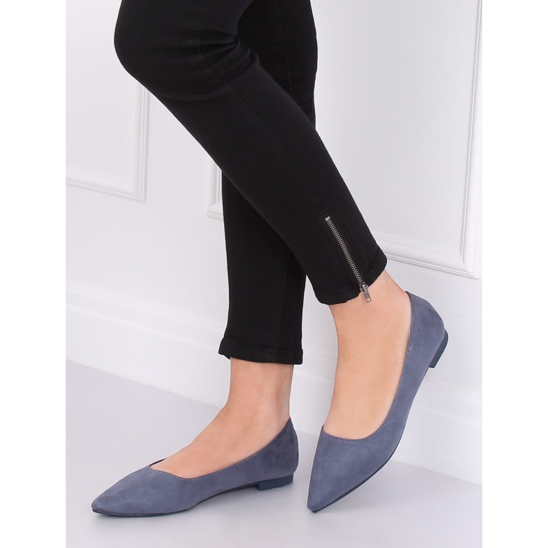 Ballerines pointues bleues A822 Bleu 1