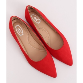 Ballerines pointues rouges A822 Rouge 3