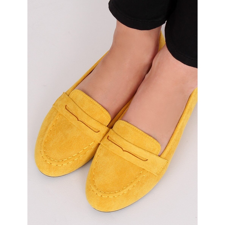 Mocassins femme miel B2030 Jaune 2